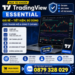 Mua tài khoản TradingView Essential ngay – Gói tiết kiệm cho người mới và trader dùng ít chỉ báo